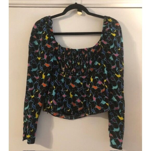 PRE OWNED $225 STAUD JOSEPHINE TOP N US SIZE 2 - Picture 7 of 8